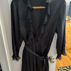NWOT, GORGEOUS, Oscar de la Renta-Fine Label Black Nightgown & Robe. NEVER WORN